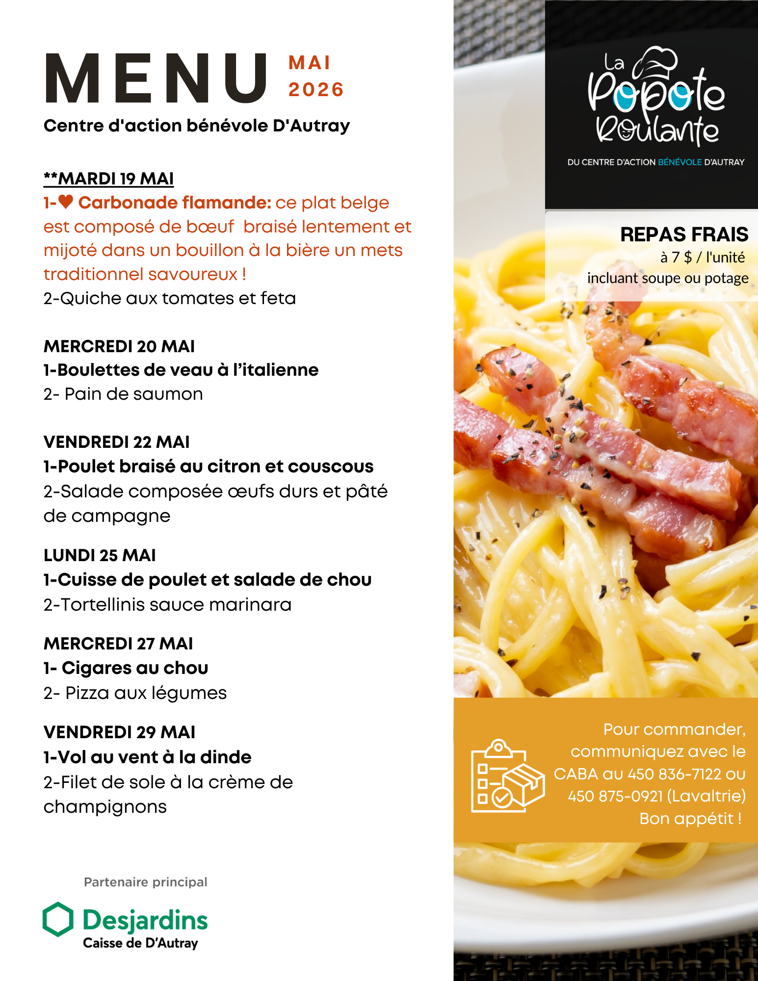 Menu popote mai p2