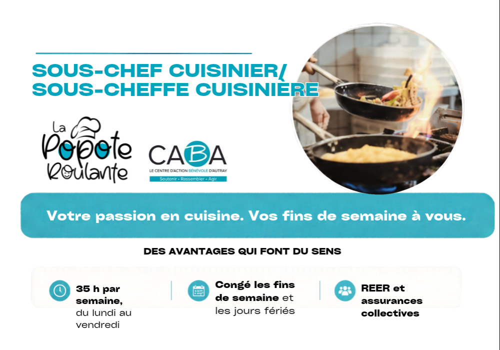 Le CABA recrute- Sous chef(fe) recherché(e)